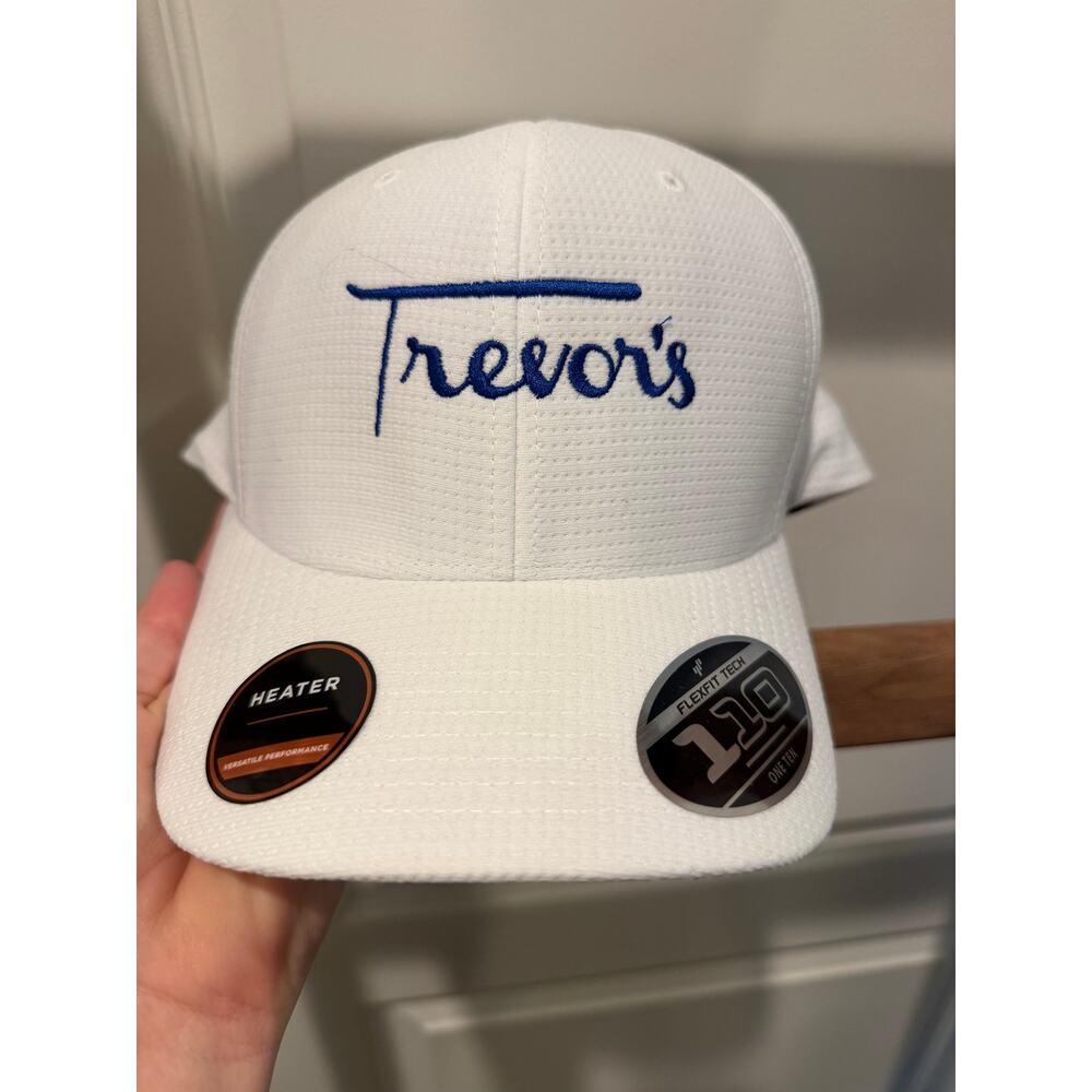New TravisMathew Trevino’s White Snapback Hat Flexfit 110 Golf Cap One Size